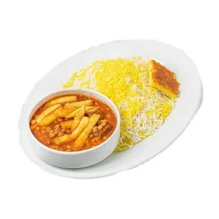 چلو خورشت قیمه